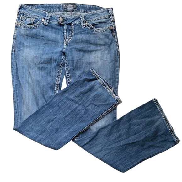 Silver Tuesday 16.5 Bootcut Jeans, Size 32 - Picture 1 of 12